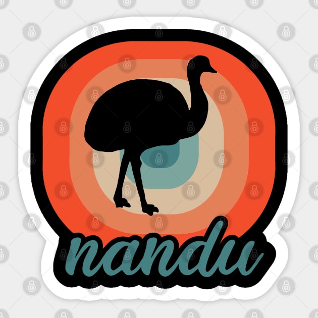 Nandu Liebhaber Laufvogel Bauernhof Eier Sticker by FindYourFavouriteDesign